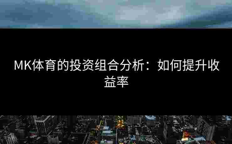 MK体育的投资组合分析：如何提升收益率