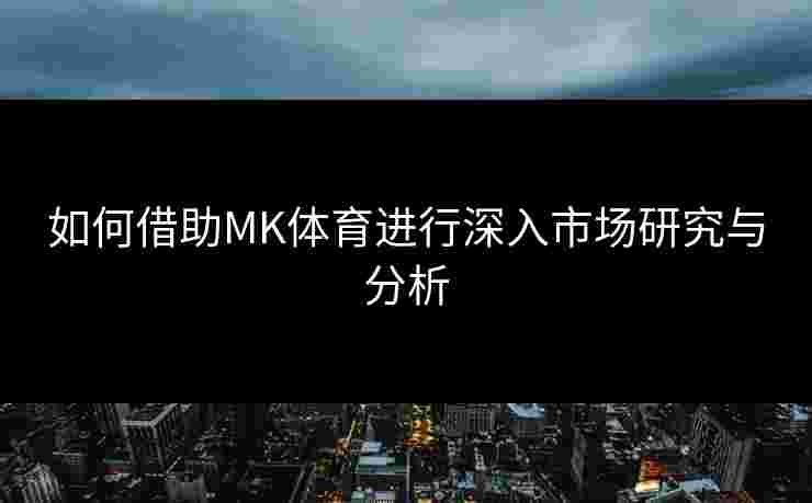 如何借助MK体育进行深入市场研究与分析