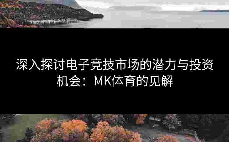 深入探讨电子竞技市场的潜力与投资机会：MK体育的见解